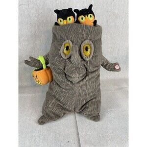 Hallmark Halloween Animated Lighted Sings Adams Family Spooky Tree Owls Plush